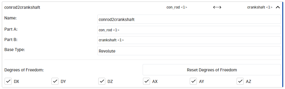 a modified Onshape mate